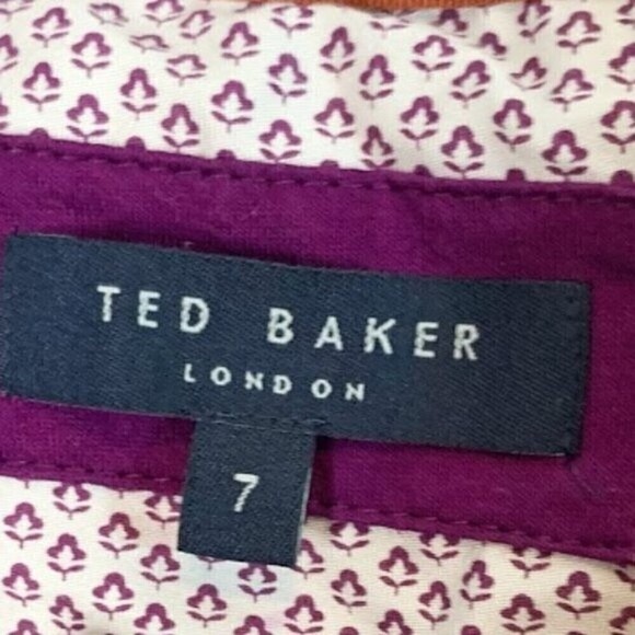 Ted Baker London Casanova Pocket Polo Casual Men's Purple Polo Shirt - Picture 5 of 9